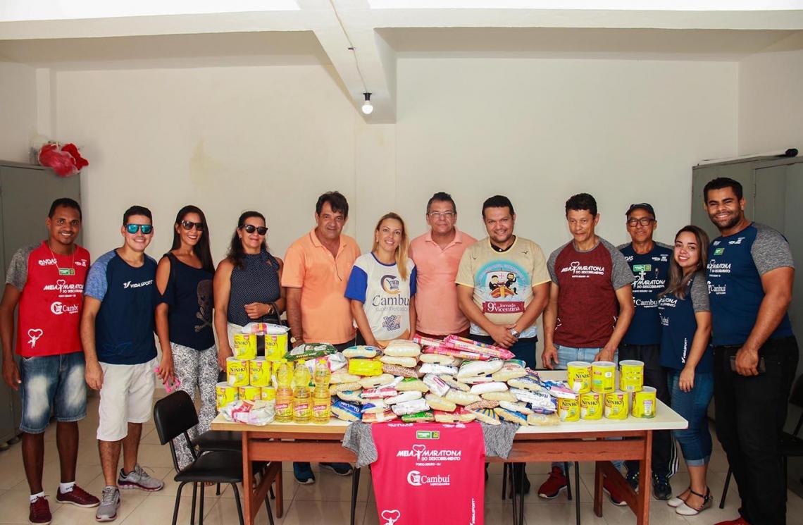 5 instituições são beneficiadas com a entrega de alimentos da Meia Maratona do Descobrimento em Porto Seguro