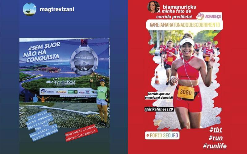 Corredores postam fotos e vídeos para homenagear a Meia Maratona do Descobrimento