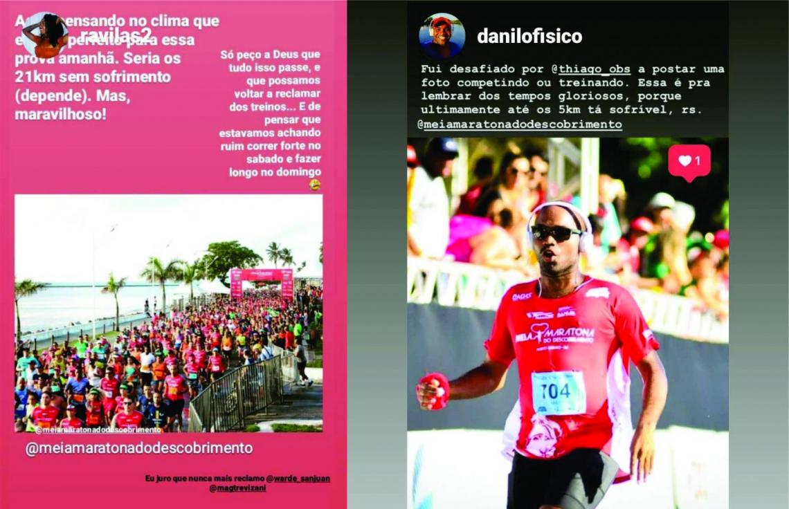 Corredores postam fotos e vídeos para homenagear a Meia Maratona do Descobrimento