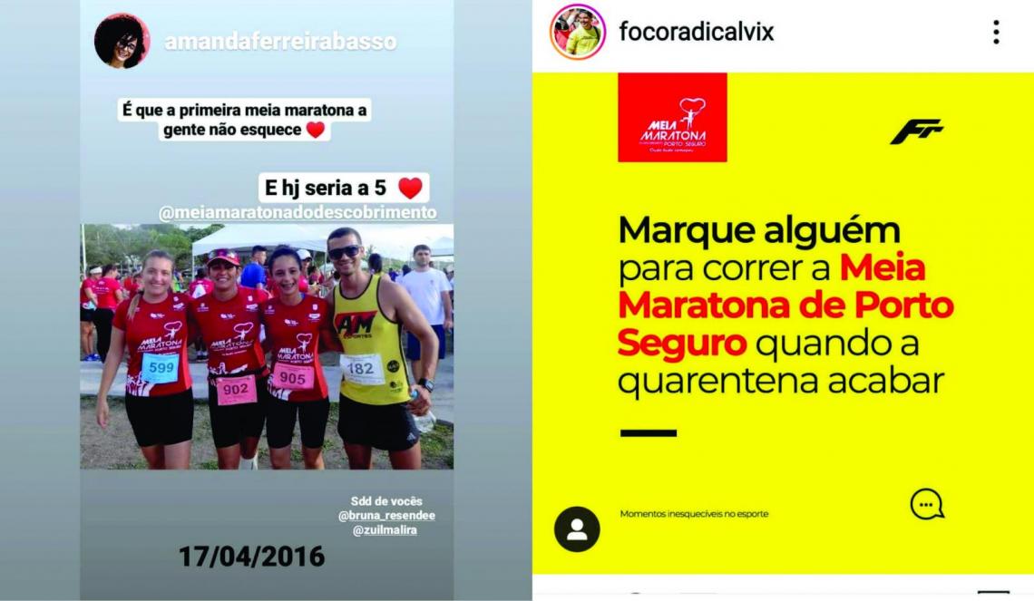 Corredores postam fotos e vídeos para homenagear a Meia Maratona do Descobrimento