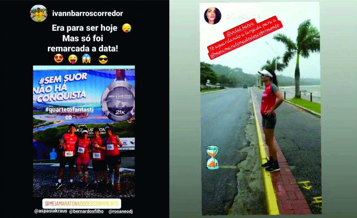 Corredores postam fotos e vídeos para homenagear a Meia Maratona do Descobrimento